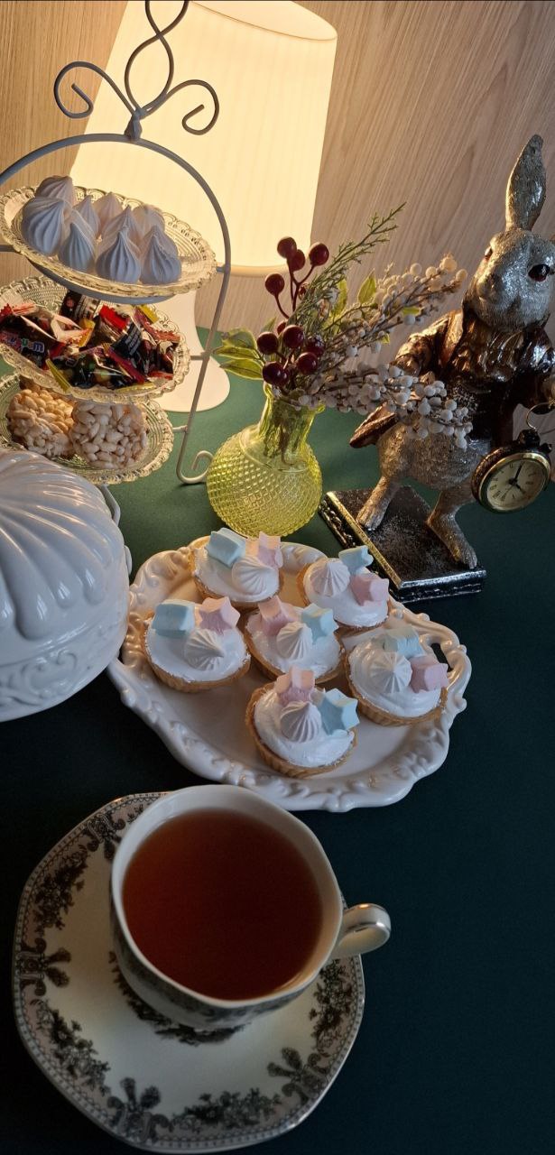 Корзиночки с белково-ванильным кремом