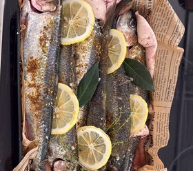 Сельдь запеченная