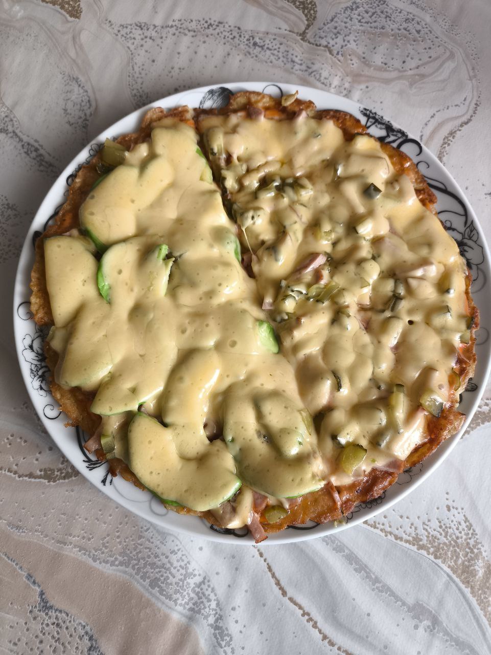 Пицца на кабачковом тесте