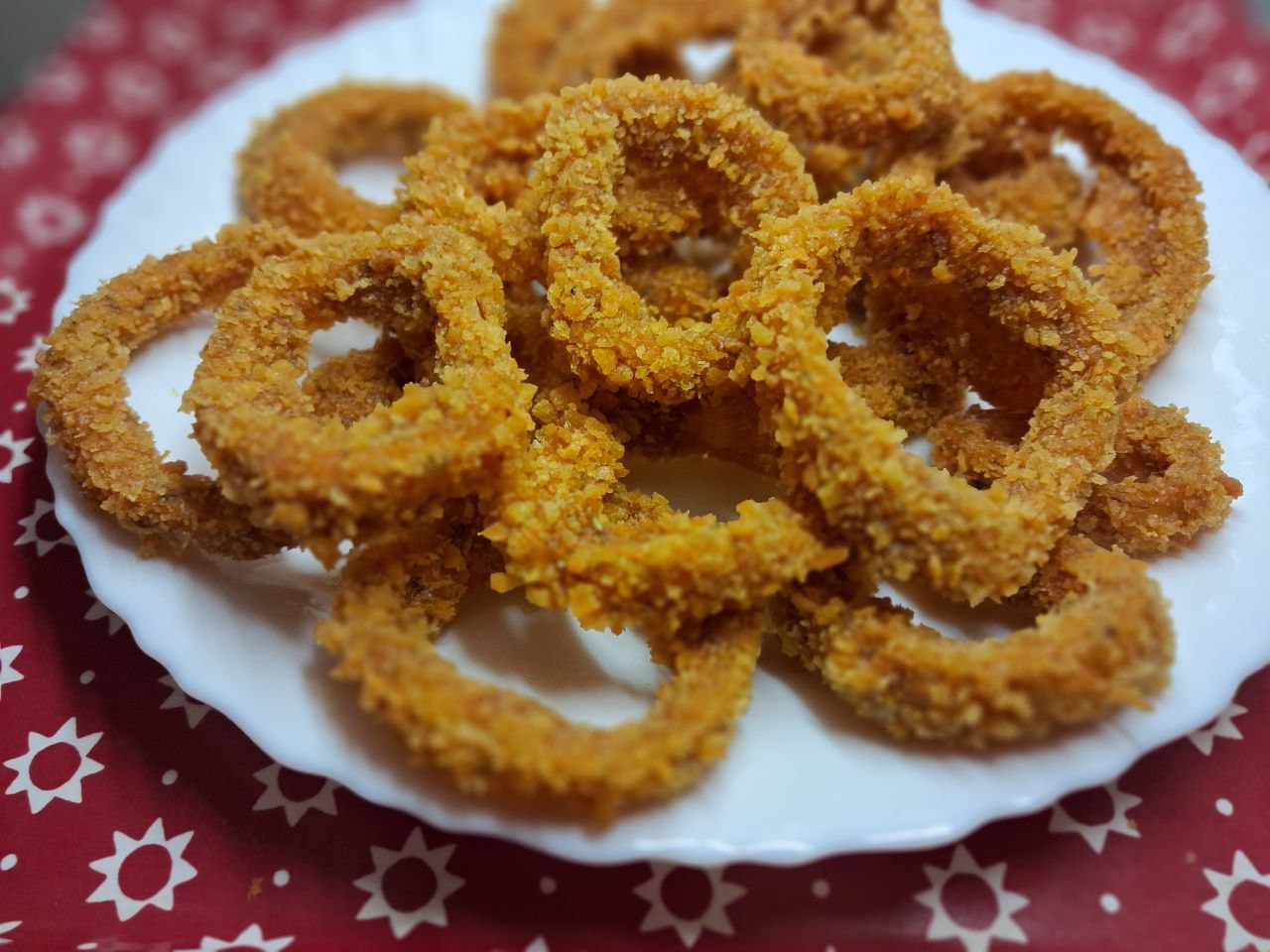 Луковые кольца в кляре