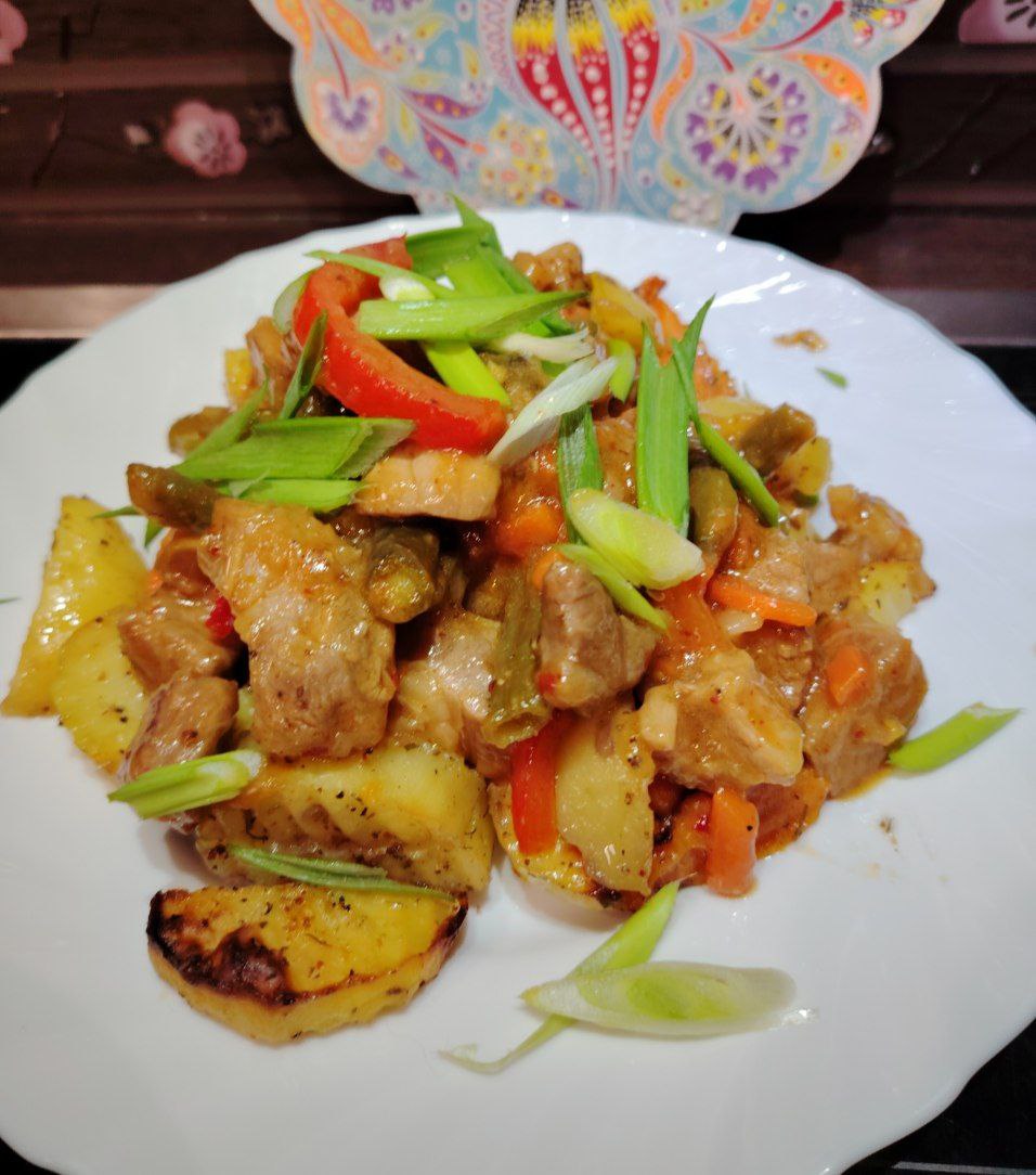 Свинина в кисло-сладком соусе