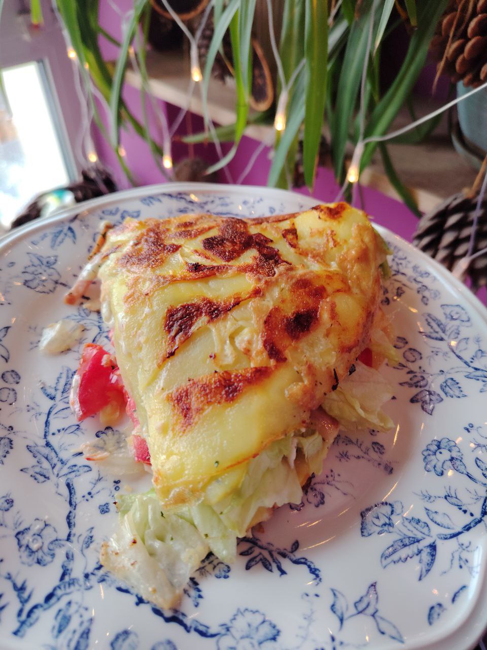 Картофельная лепешка с начинкой