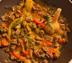 Куриные потрошка в Азитском стиле