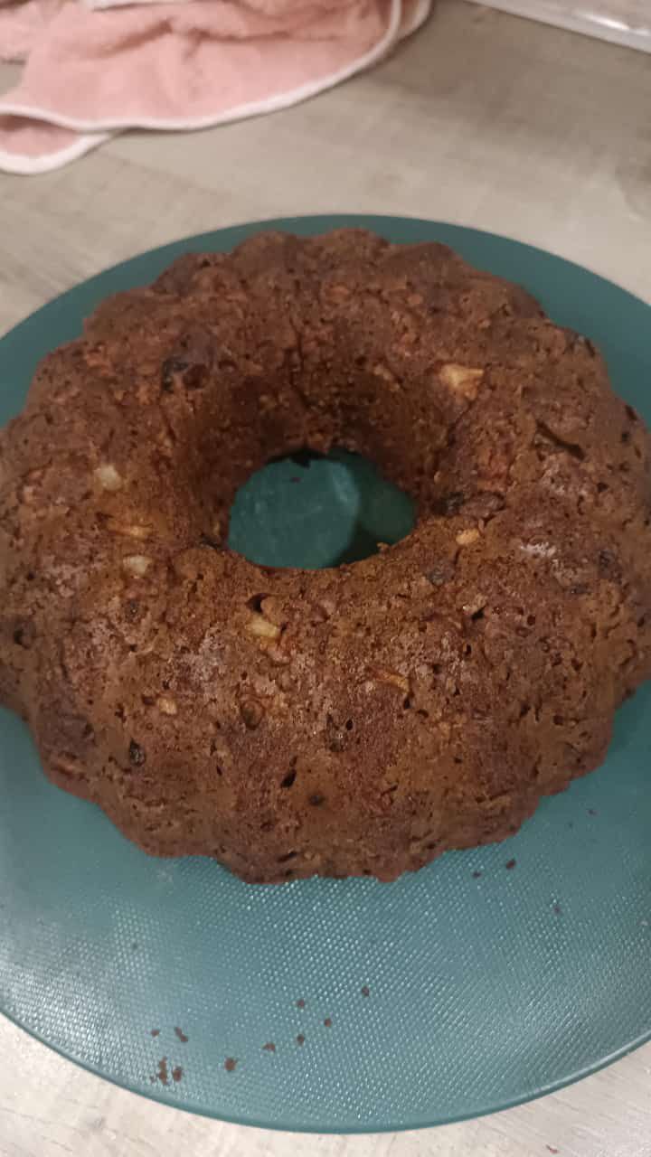 Кекс с яблоком