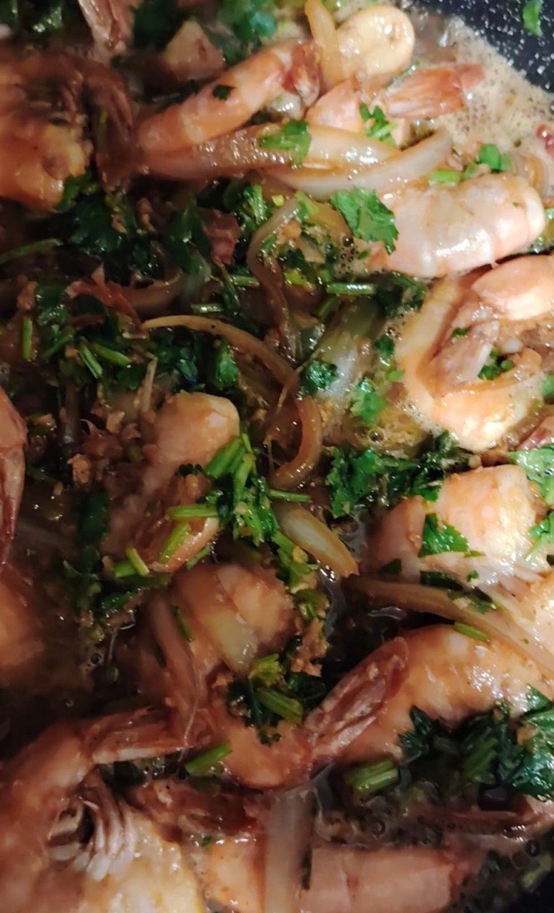 Креветки в соевом соусе