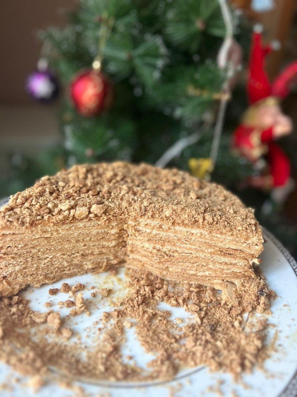 Карамельный медовик