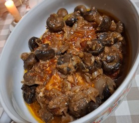 Куриная грудка BBQ с грибами