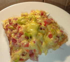 Тосты с колбасой и сыром