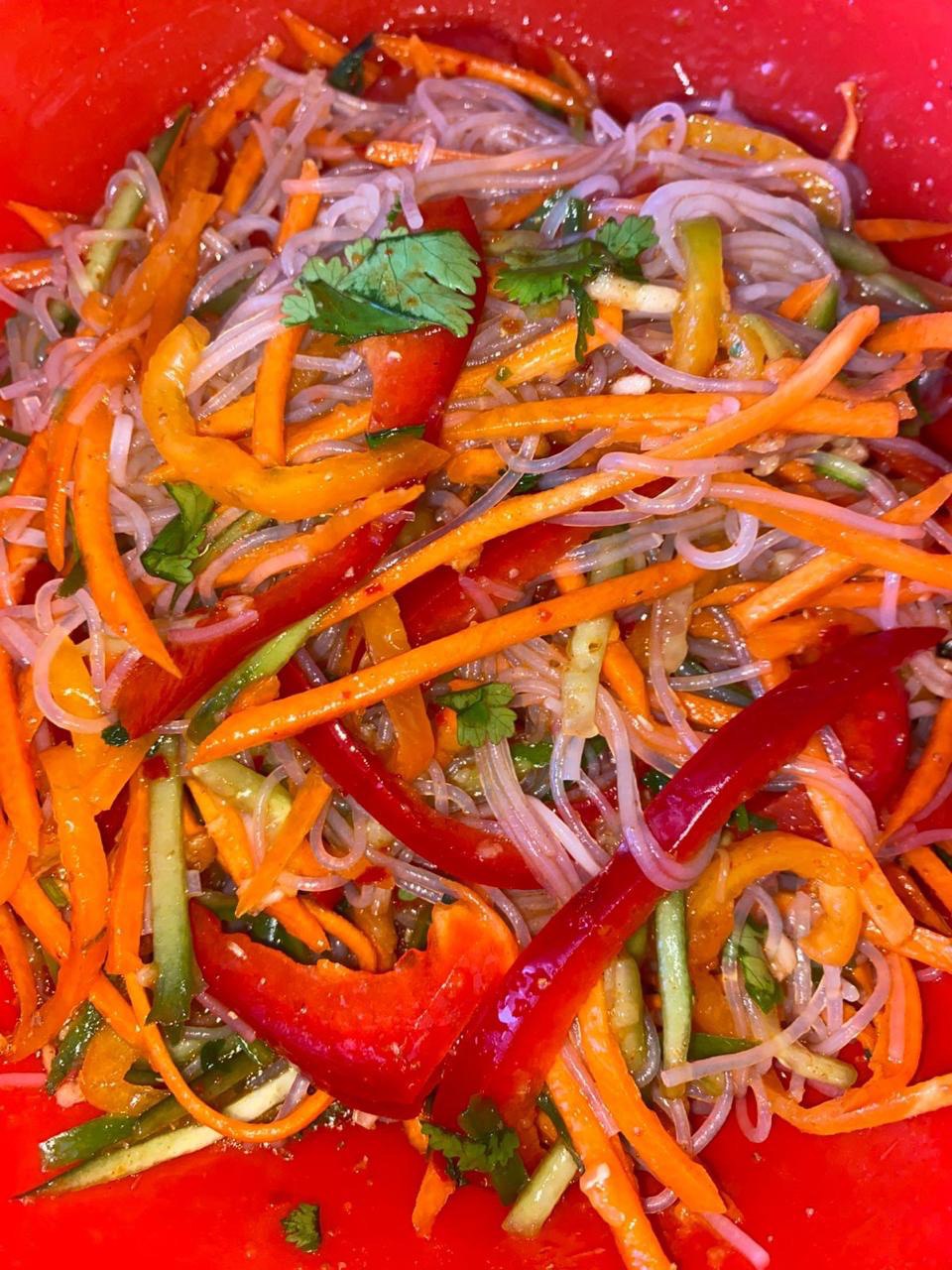 Фунчоза с овощами