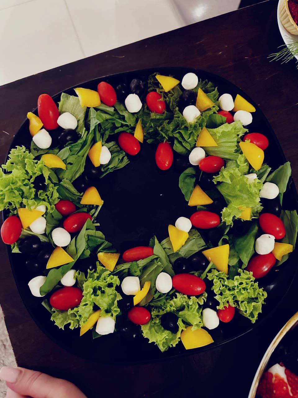 Салат овощной "РОЖДЕСТВЕНСКИЙ ВЕНОК"