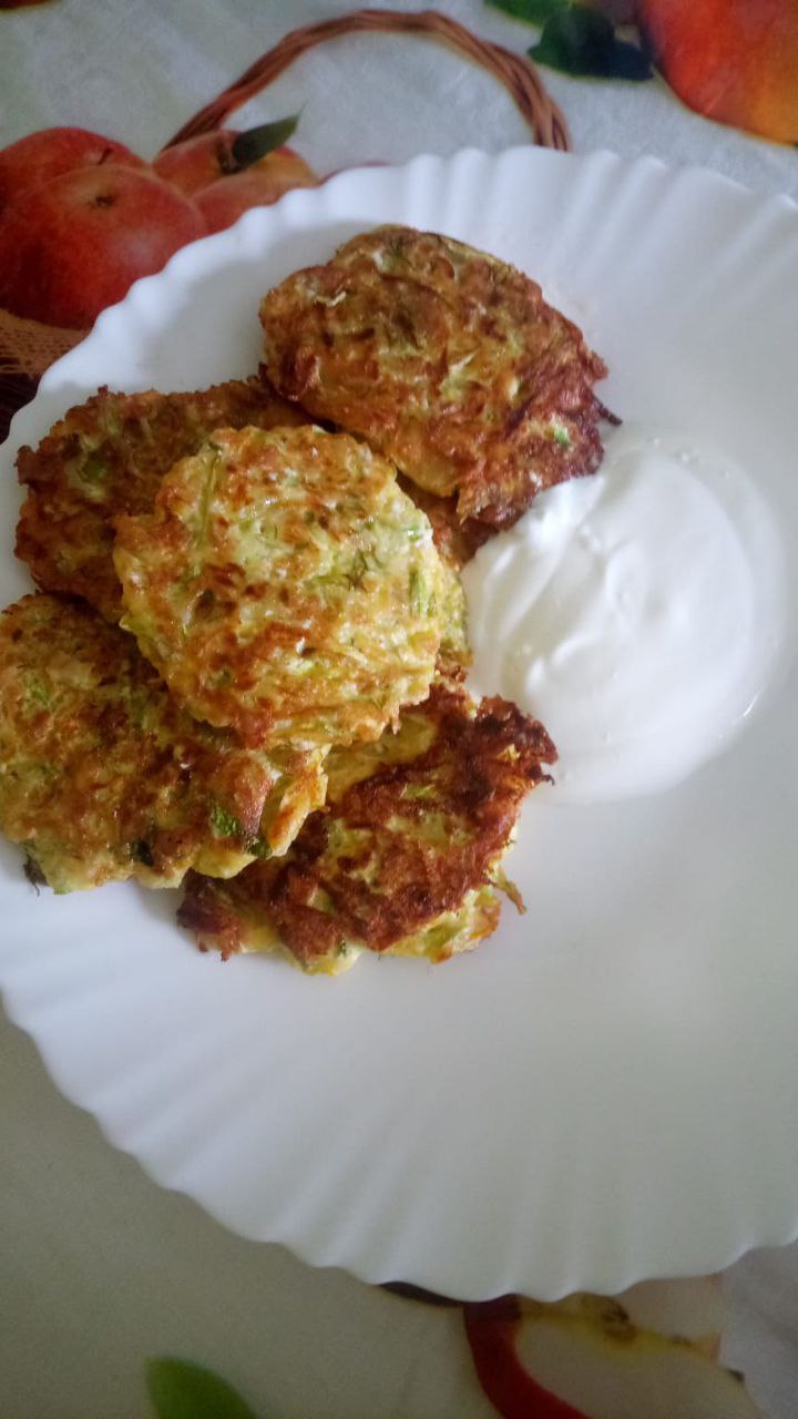 Кабачковые оладьи