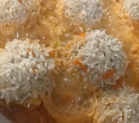 Ёжики с рисом.